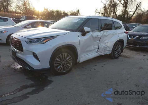 2020 Toyota Highlander Platinum from USA, damaged, VIN 5TDFZRBH8LS021431
